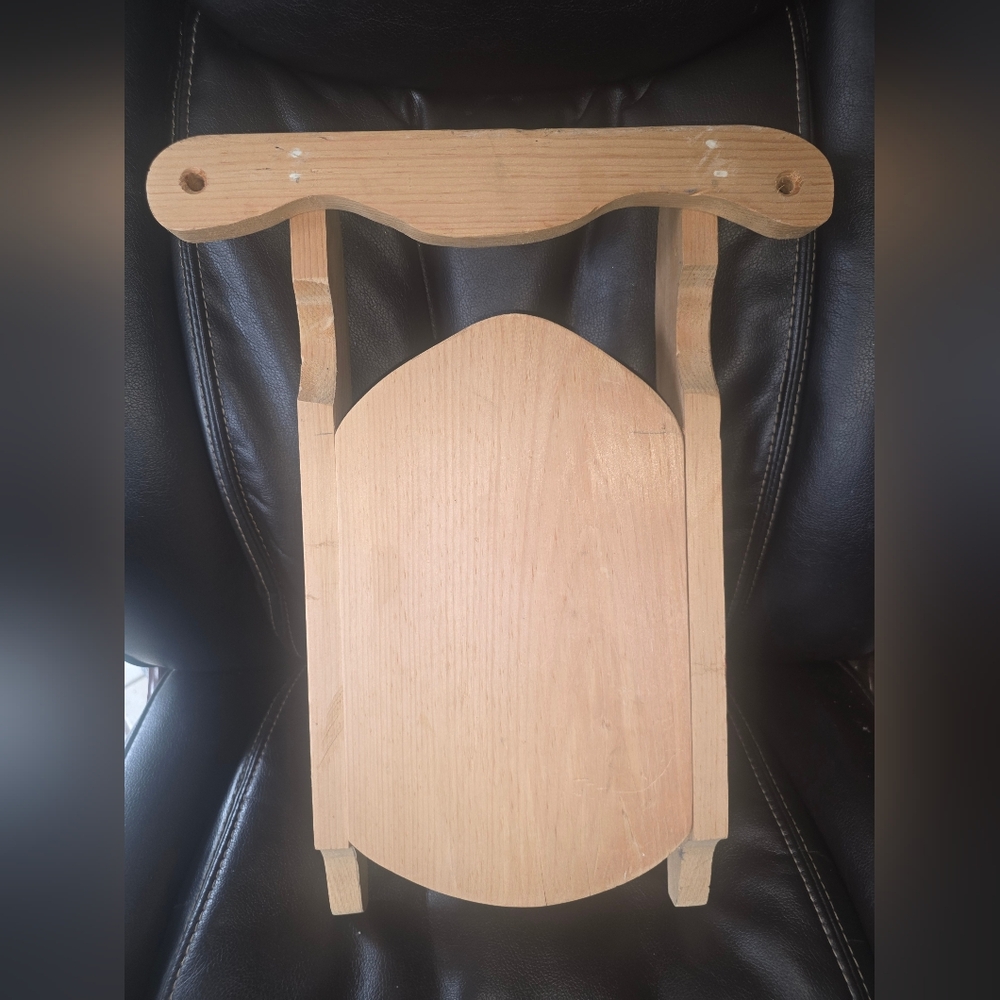 Wooden Sleigh For DIY Painting 17x13x2.75